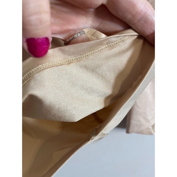 Cacique Neutral Shapewear 22 Nude High Waist Thigh Short Intimates Feminine Chic - Picture 8 of 14